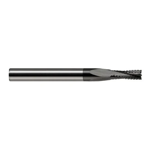 Harvey Tool 969312-C4 | 3/16" Diameter x 3/16" Shank x 0.570" LOC x 2" OAL 6 Flute Amorphous Diamond Coated Carbide Square Chipbreaker Cutter