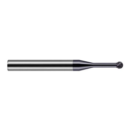 Harvey Tool 980616-C3 | 270 Degree Sperical Ball 1/4" Diameter x 1/4" Shank x 0.2130" LOC x 2-1/2" OAL FL AlTiN Coated Carbide Undercutting End Mill