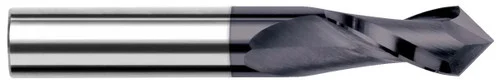 Harvey Tool 985524-C8 | 0.3750" (3/8) Cutter DIA x 0.8750" (7/8) Length of Cut x 120 Degree included Carbide Drill/End Mill, 2 Flutes, TiB2 Coated