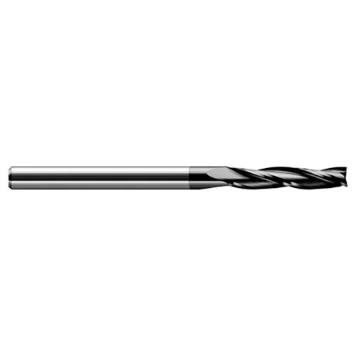 Harvey Tool 986493-C4 | 3/32" Diameter x 1/8" Shank x 1/2" LOC x 2" OAL 3 Flute Amorphous Diamond Coated Square End Mill For Plastics