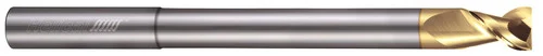 Helical Solutions 02447 | H45AL-RN-X-20750 0.750" Diameter x 0.750" Shank x 1.000" LOC x 6.000" OAL x 4.375" Reach Carbide 45 Degree Helix 2 Flutes ZPLUS Coated Square End Mill for Aluminum