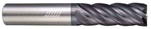 Helical Solutions 44197W | HEV-M-50312 0.312" (5/16) Cutter DIA x 0.312" (5/16) Shank DIA x 1.000" (1) Length of Cut x 3.000" (3) Overall Length Carbide Square End Mill for Steel, 5 Flutes, APLUS Coated - (HEV-M-50312)