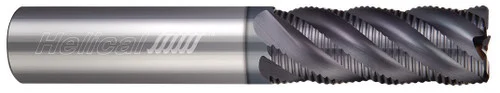 Helical Solutions 82860 | HXVR-M-40250-R.030 0.250" (1/4) Diameter x 0.250" (1/4) Shank x 0.030" Corner Radius x 3.000" (3) OAL x 1.000" (1) LOC 4 Flute APLUS Coated Corner Radius End Mill