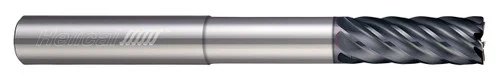 Helical Solutions 83057 | HEV-RNR-M-70375-R.020 0.375" (3/8) Diameter x 0.375" (3/8) Shank x 0.020" Corner Radius x 6.000" (6) OAL x 1.000" (1) LOC 7 Flute APLUS Coated Corner Radius End Mill
