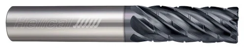 Helical Solutions 83127 | HEV-C-R-60250-R.010 0.250" (1/4) Diameter x 0.250" (1/4) Shank x 0.010" Corner Radius x 2.500" (2-1/2) OAL x 0.750" (3/4) LOC 6 Flute APLUS Coated Corner Radius End Mill