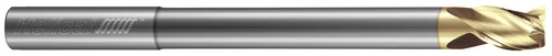 Helical Solutions 83446 | H35AL-RN-L-30250 0.250" (1/4) Diameter x 0.250" (1/4) Shank x 4.500" (4-1/2) OAL x 0.375" (3/8) LOC 3 Flute ZPLUS Coated Square End Mill