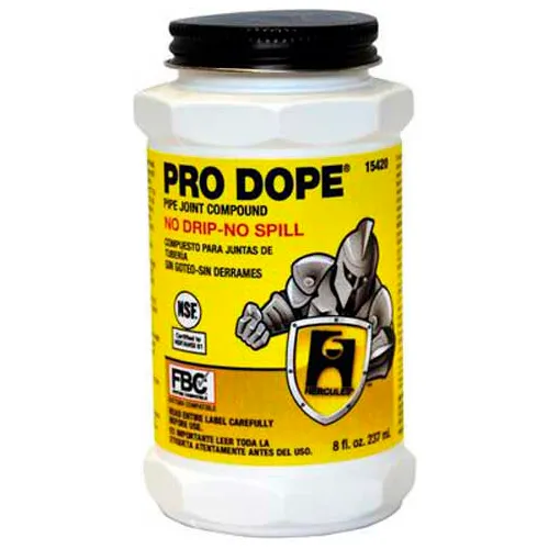 Hercules 15420 Pro Dope Thread Sealant - Screw Cap With Brush 1/2 Pt. - Pkg Qty 24