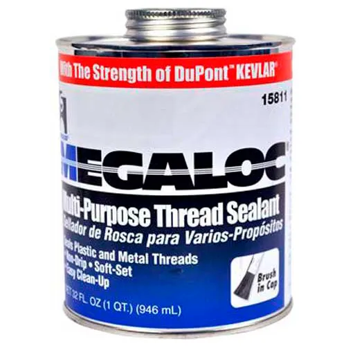 Hercules 15804 Megaloc Thread Sealant - Screw Cap With Brush 4 oz. - Pkg Qty 24