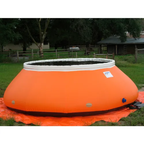 Husky High-Sided Self Supporting Tank HS-2000 - 22 Oz. Thickness 142" Dia. x 48"H 2000 Gallon Blue