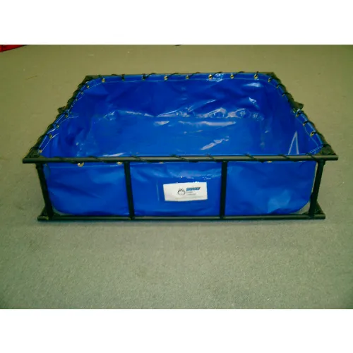 Husky Steel Frame PVC Decontamination Pool STFDP-33 - 22 Oz. Thickness 36x39x12 - 60 Gal. Yellow