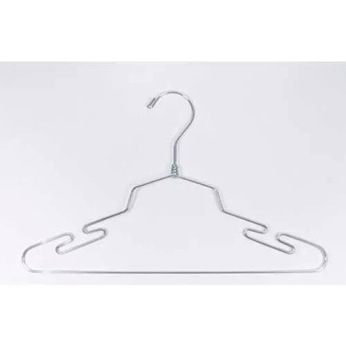 lin18 Lingerie Hanger, 18"L, Metal-Chrome, Pkg Qty 100