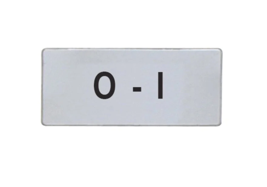 Lovato Electric: International label for push buttons & selector switches "0-I" - LPXAGB203