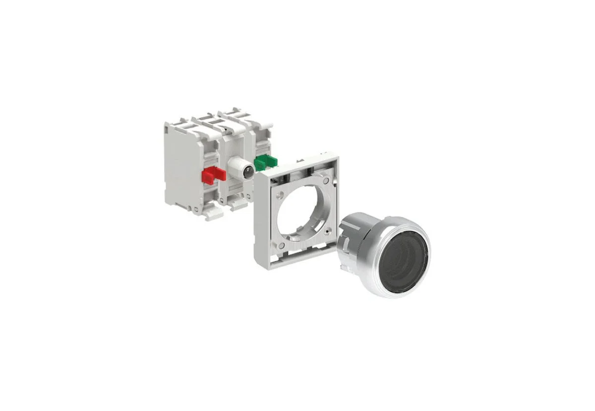 Lovato Electric: KIT Illuminated Button Actuator, Flush, Transparent - LPSBL107K11PB8