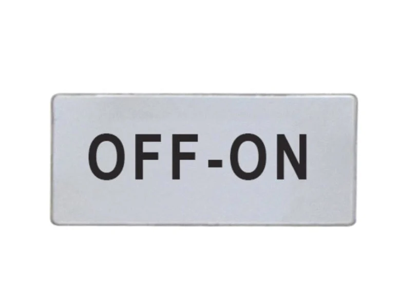 Lovato Electric: Label for Selector Switches "OFF-ON" - LPXAGB210