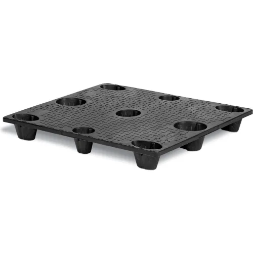 MasonWays™ Nestable & Rackable Closed Deck Pallet, Polyethylene,4-Way,48"x40",3000 Lb Stat Cap