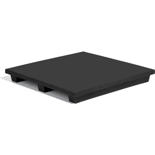 MasonWays™ Stackable Closed Deck Pallet, 2-Way, 50" x 50", 2000 Lb Static Capacity, Black