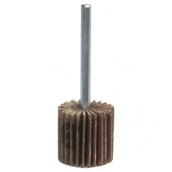 Merit 8834137494 | 1-3/16" Diameter x 1/8" Width x 1/8" Arbor 240 Grit Very Fine Grade Coated Aluminum Oxide Mounted Flap Wheel