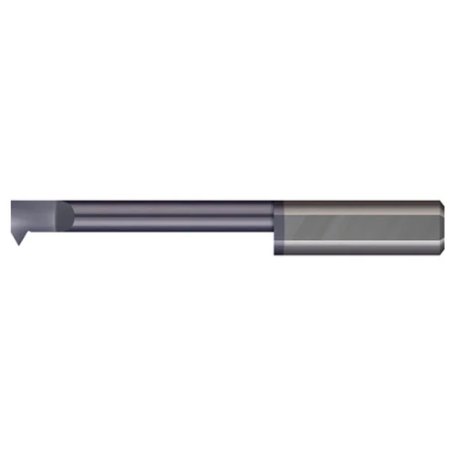 Micro 100 ITM-065115X | 1.250-1.75mm Thread Range x 5.10mm Minimum Bore Diameter x 15.00mm Maximum Bore Depth x 6.00mm Shank x 57.00mm OAL AlTiN Coated Brazed Carbide Single Point 60 Degree Right Hand Threading Tool