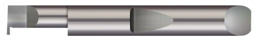 Micro 100 QRR-020-375-245X | 0.245" Min Bore DIA x 0.375" (3/8) Max Bore Depth x 0.020" Tooth Width x 0.050" Projection x 0.250" (1/4) Shank DIA x 2.000" (2) OAL - Carbide Quick Change - Retaining Ring Grooving Right Hand, AlTiN Coated