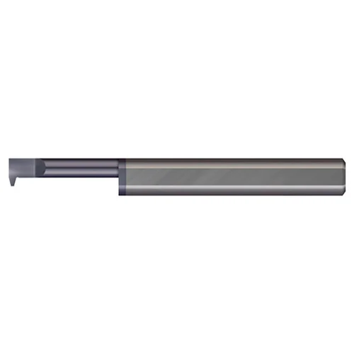 Micro 100 SAT-750-8X | 8 TPI x 0.1350" Minimum Bore Diameter x 3/4" Maximum Bore Depth x 1/2" Shank x 3.00" OAL AlTiN Coated Brazed Carbide Stub Length Single Point Acme Threading Tool
