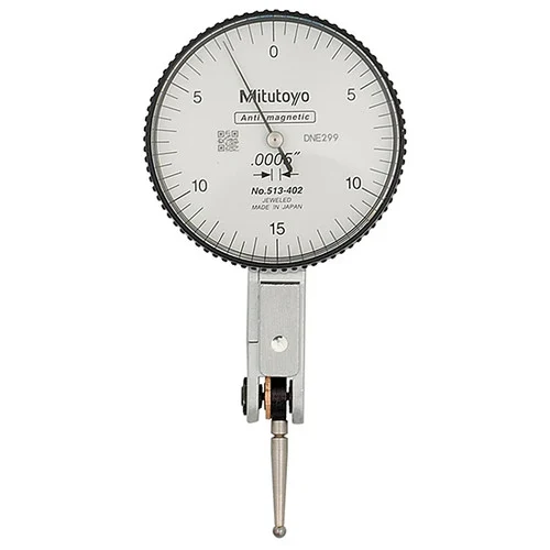 Mitutoyo 513-402-10E | 0 - 0.030" Range 0-15-0 Reading 0.0005" Graduation White Quick SetTest Indicator