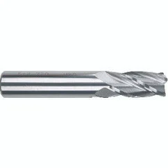 Morse Cutting Tools 16639 | 1/2" Diameter x 1/2" Shank x 1" LOC x 3" OAL Uncoated Solid Carbide Square End Mill