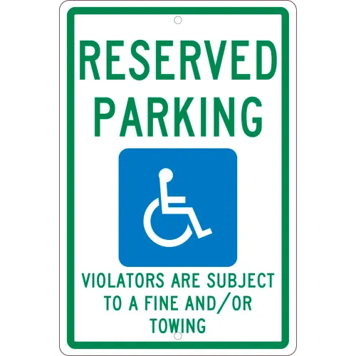 NMC TMS325H Traffic Sign, Reserved Parking New Mexico, 18" X 12", White