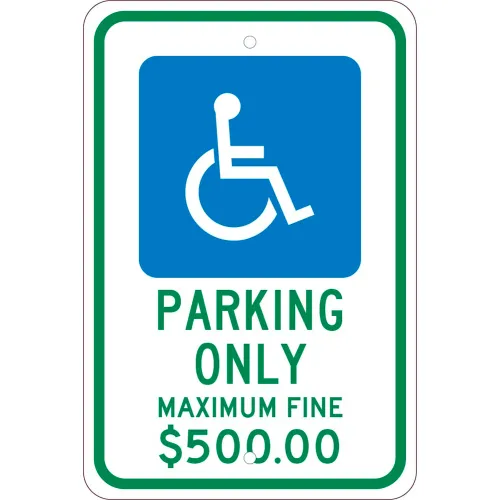 NMC TMS331J Traffic Sign, Reserved Parking Ohio, 18" X 12", White