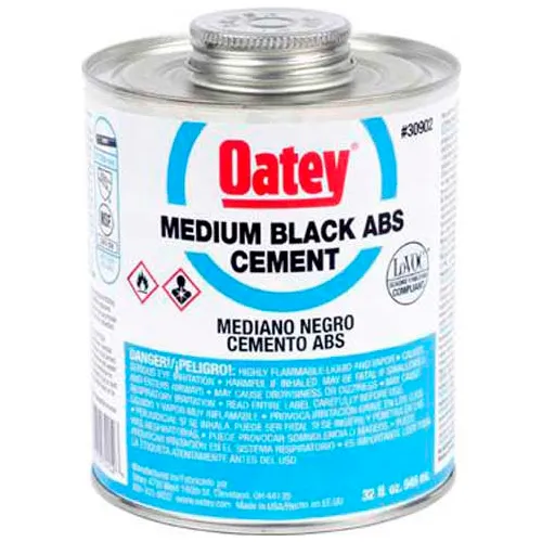 Oatey 30915 ABS Medium Black Cement 1 Gallon - Pkg Qty 6