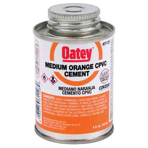 Oatey 31131 CPVC Medium Orange Cement 32 oz. - Pkg Qty 12