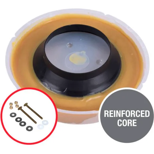 Oatey 31193 Heavy Duty Wax Bowl Ring with Sleeve with Brass Bolts and Nuts - Pkg Qty 24