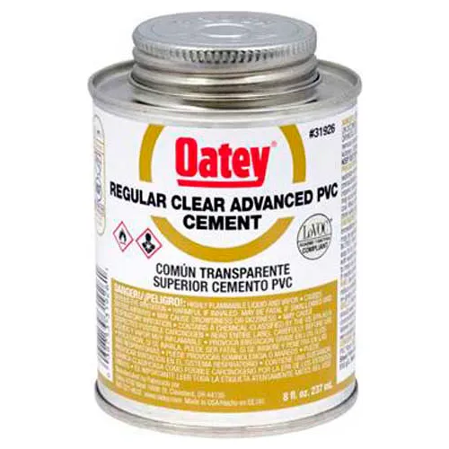 Oatey 31926 PVC Regular Clear Advanced Cement 8 oz. - Pkg Qty 24