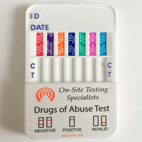 On-Site Testing Specialists 5-Panel Dip Card Drug Test 711E03, 25 Tests/Box - Pkg Qty 25