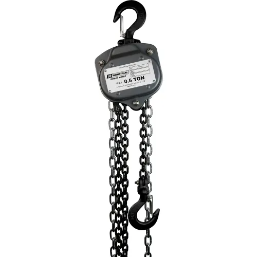 OZ Lifting Industrial Manual Chain Hoist, 1/2 Ton Capacity 20' Lift