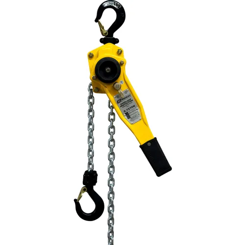 OZ Lifting Lever Hoist With Std. Overload Protection 3/4 Ton Capacity 10' Lift