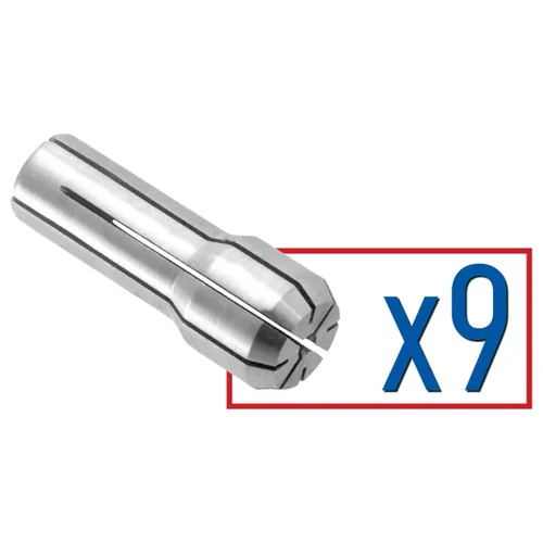 Parlec DA300-S009 | 0.375" Diameter x 1/8"-1/4" Shank x 1" OAL Collet Set