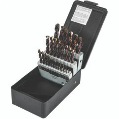 Precision Twist Drill 5995609 | 29 Pc. 1/16"-1/2" 135 Degree Surface Treated High Speed Steel Jobber Drills Set