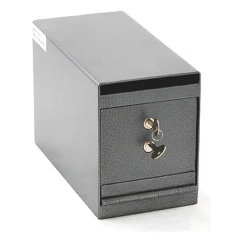 Protex Heavy Duty Drop Box With Dual Key Control Lock TC-01K 6" x 12" x 8" Gray