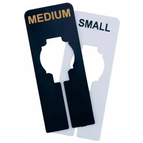 QSD-B Universal Size Divider, 2"W x 5"H, Plastic, Black w/Gold Letters - Pkg Qty 100