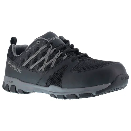 Reebok® RB4016-7-W Sublite Athletic Work Shoe, Steel Toe, Men's, Size 7
