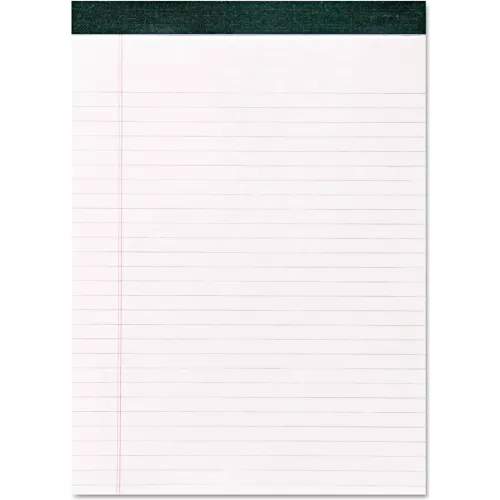 Roaring Spring® Recycled Legal Pad 74713, 8-1/2" x 11-3/4", White, 40 Sheets/Pad, 12/Pack