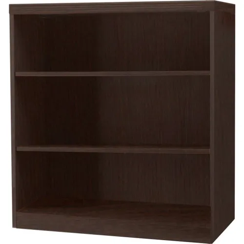 Safco® Aberdeen Series 3 Shelf Quarter Round with 1 Fixed Shelf Mocha
