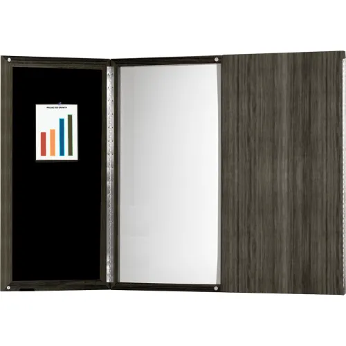 Safco® Medina Series Presentation Board Gray Steel