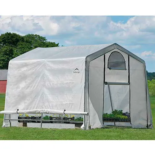 ShelterLogic 70656 GrowIt® Greenhouse-in-a-Box®, 10' x 10' x 8', 1-3/8" Frame Sz