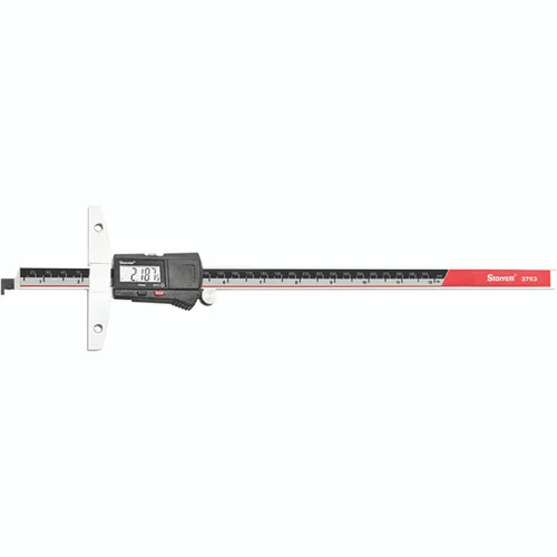 Starrett 12260 | 12" Hardened Stainless Steel Electronic Depth Gage 0.0005" Resolution