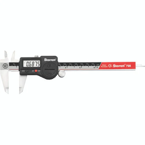 Starrett 12521 | 6" Range 0.0005" Resolution Stainless Steel Electronic Caliper with SPC Output