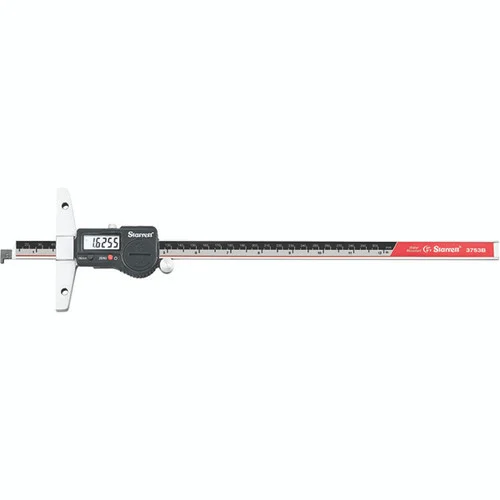 Starrett 12694 | 12" Hardened Stainless Steel Electronic Depth Gage 0.0005" Resolution