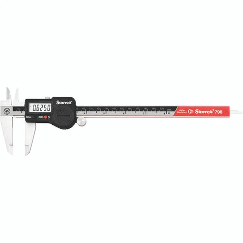 Starrett 20799 | 8" Range 0.0005" Resolution Stainless Steel Electronic Caliper