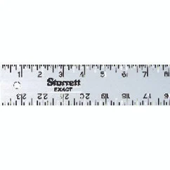 Starrett 36090 | 24" Length x 2" Width English Graduation Flexible Aluminum Rule