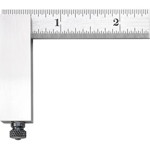 Starrett 50117 | 2-1/2" Hardened Steel Inch Reading Double Square with Hardened Steel Head